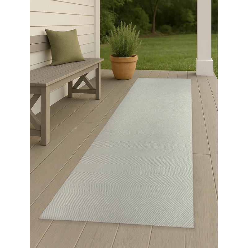 Chevy Thin Non-Slip Outdoor Rug, Runner 2'6" x 8'