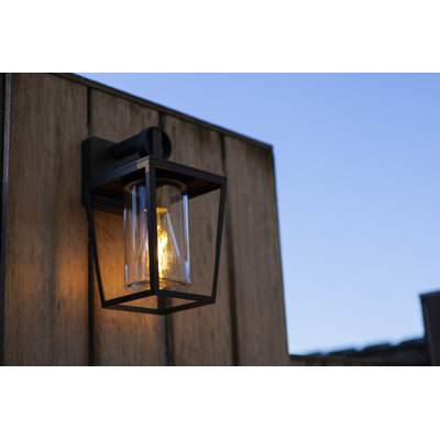 Hepburn Black 28.8cm H Outdoor Wall Lantern