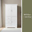 Armoire de rangement haute et large avec portes pour salle de bain / bureau