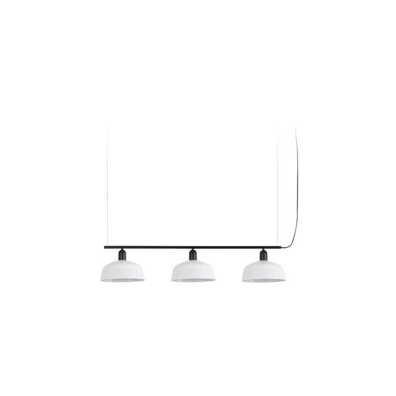 Luminaire suspendu en métal 3L Tatawin M, Blanc