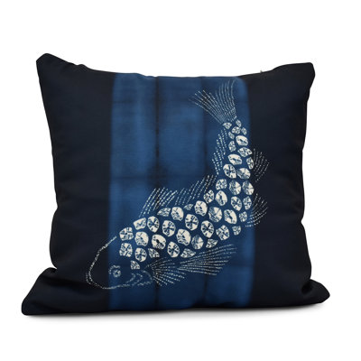Intercoastal Waterway Outdoor Reversible Throw Pillow