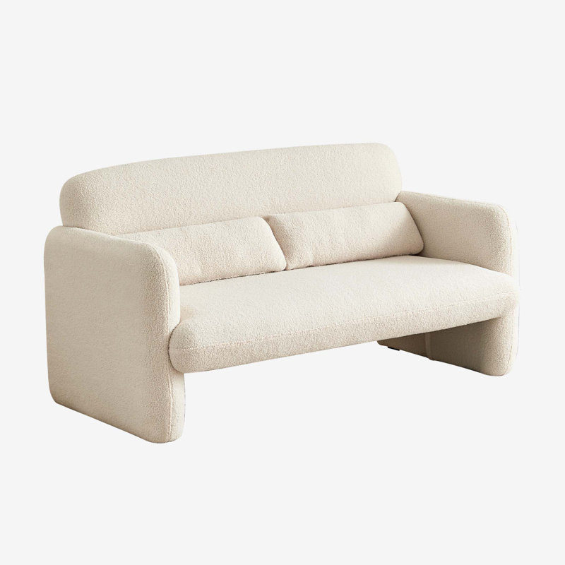 Canapé simple 59 po, Tissu d'agneau beige