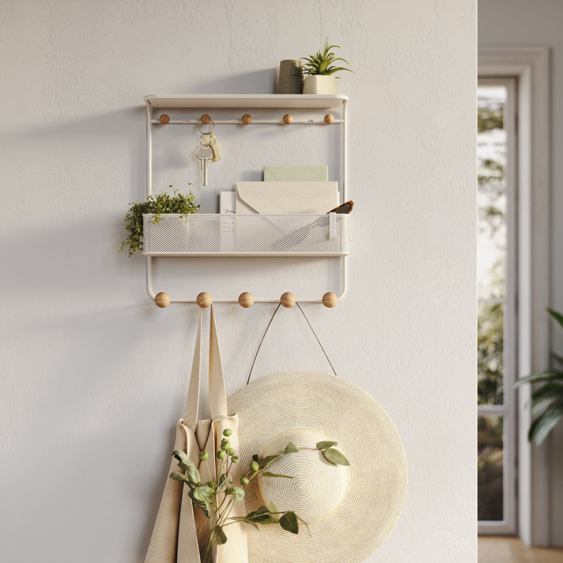 Estique 10 - Hook Steel Coat Rack