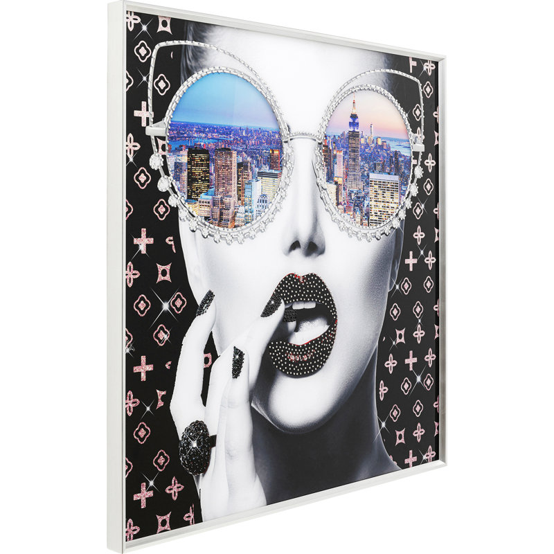 NY View Framed Picture, 80cm H x 80cm W