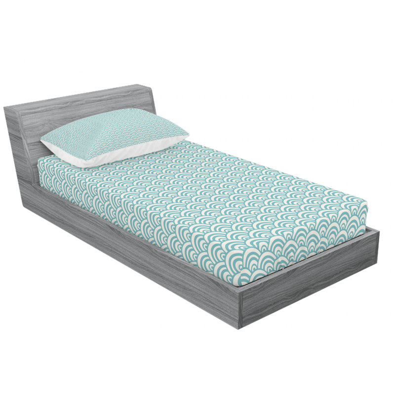 Ensemble de draps Bubbles in High Seas, Ensemble de draps pour lit simple TG avec drap-hou