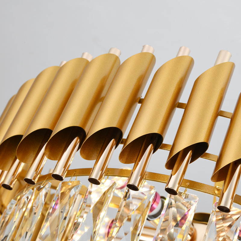 9 - Light Chandelier, Gold