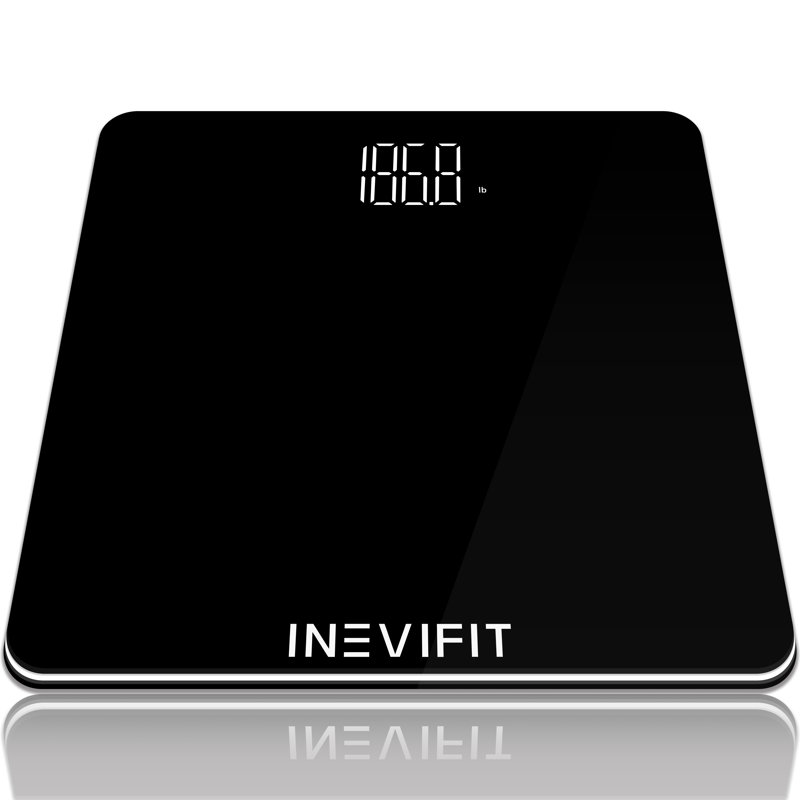 INEVIFIT Digital Bathroom Scale, Black