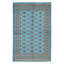 Finest Peshawar Bokhara Blue Rug 5'0" x 7'9"