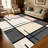 1PC Pastel Neutral Tone Geometric Abstract Color Block Line Art area rugs for Living Room, Soft, All seasons, Easy-maintain, Washable Indoor mat, Farmhouse suitable for for living room, dining table area, bedroom...-1166319589