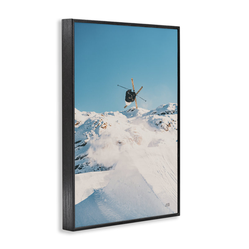  «Snow Day», art giclée par Max Blakesberg Studios, Giclée encadrée noir minuit, H 24 po x l 16 po