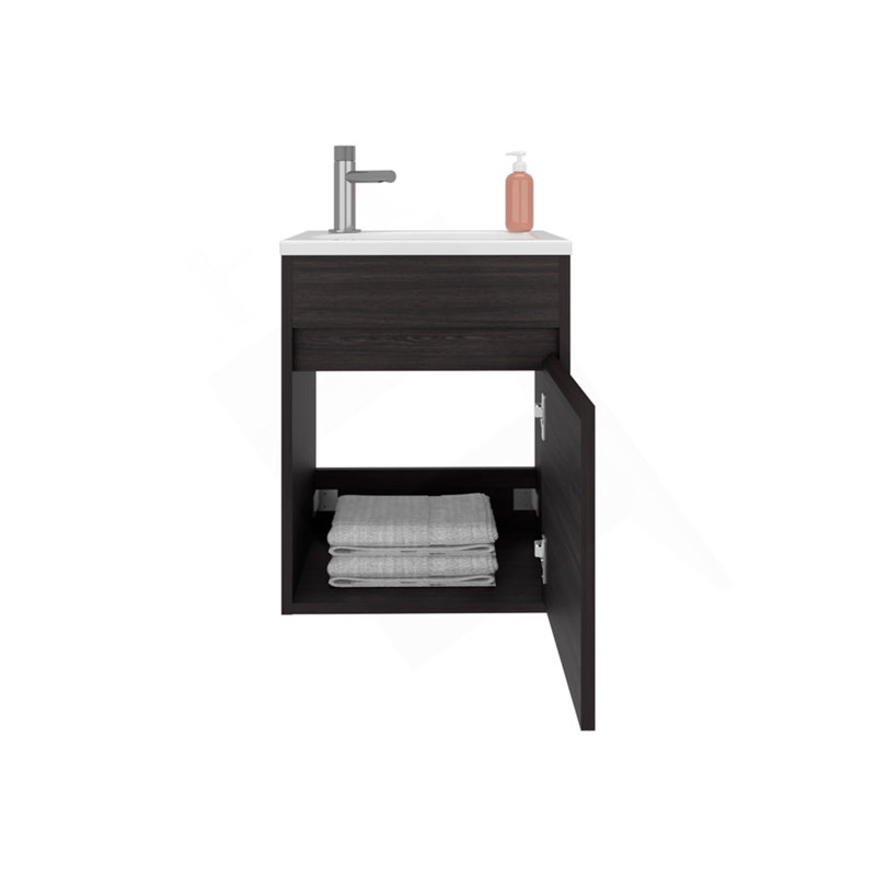 Lavabo de salle de bain Sutcliffe, noir, Noir