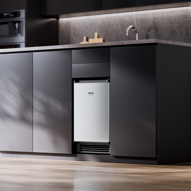 Undercounter Ice Maker 15 Lbs/Day Built-in Ice Maker Machine w/ Reversible Door, 24.80" H x 16.93" W x 14.96" D
