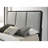 Panel Bed With Metal Leg