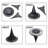 Black Solar Powered Integrated LED Well Light