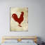 Rooster Silhouette 1 by Kimberly Allen - Wrapped Canvas Print-1682362544