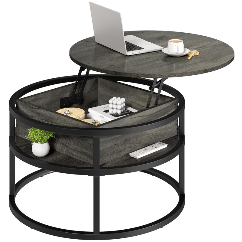 Granli Coffee Table, Black, Dark Gray