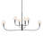  6-Light Classic Shaded Arm Chandelier-111187514-111187515