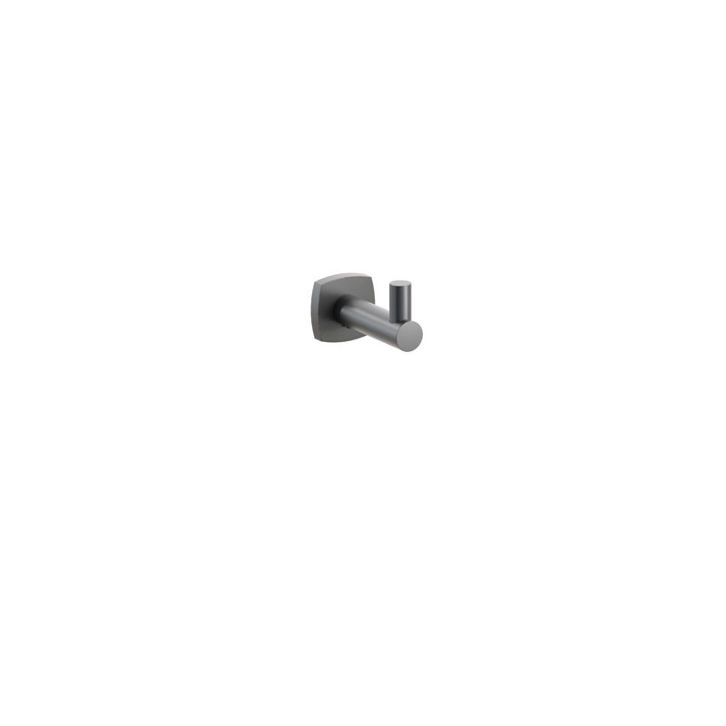 Modern Tubular Brass Single Robe Hook, Oil Rubbed Bronze