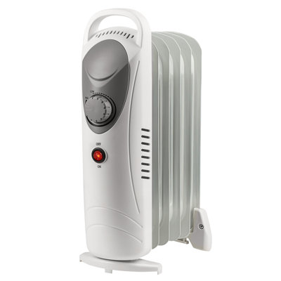 Daewoo 800 Watt Electric High Efficiency Radiator Space Heater with Adjustable Thermostat