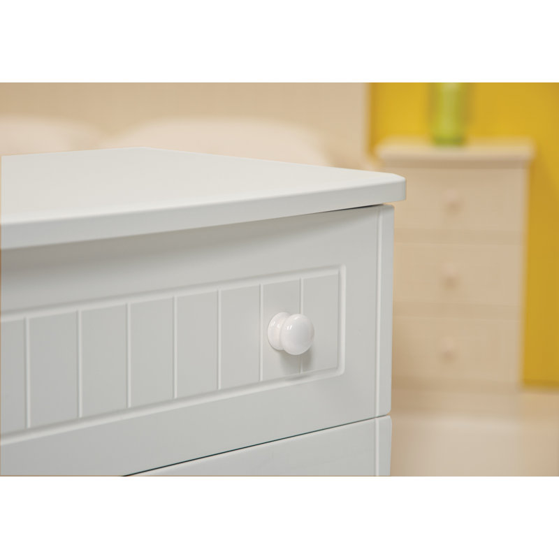 Fully Assembled Saxena 4 Drawer Chest, White