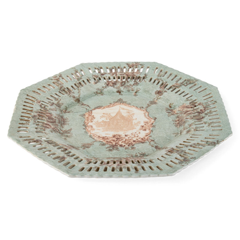Porcelain Octagonal Platter Anbertonia