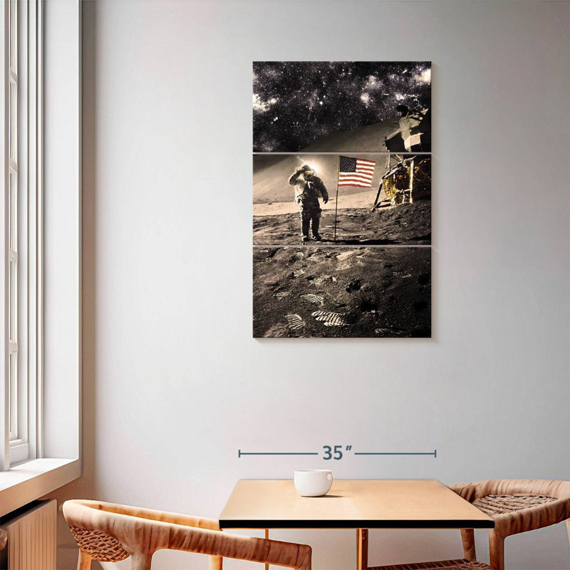 Lelar Moon Landing, 57" H x 36" W