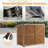 Outdoor Storage Cabinet 50.4"L X 26.8"W X 41"H, Garden Shed Tool Shed With Metal Frame Structure For Backyard Garden Patio Lawn