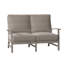 Charleston Aluminum 53.75" Wide Outdoor Loveseat with Cushions-21088439-12227105-13358483