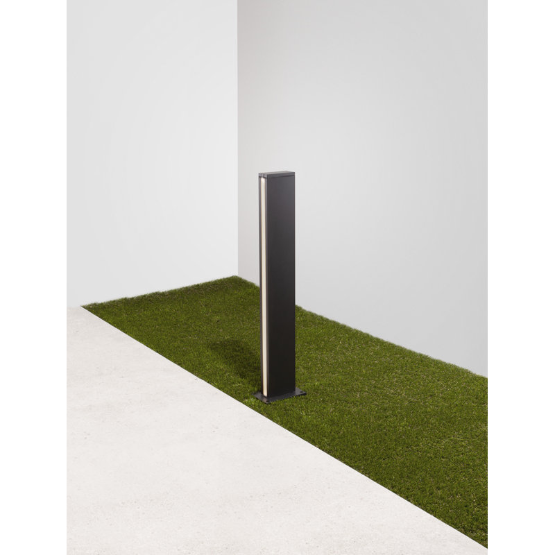 Black Integrated LED Metal Bollard Light