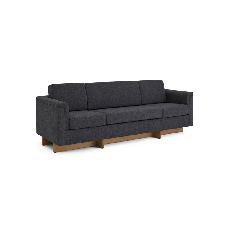 Frank Lloyd Wright Galesburg Sofa, Paynes Gray