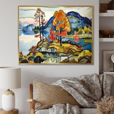 Peinture d'automne «Mountain Beauty Serenity»