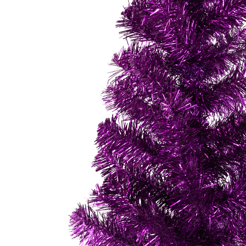 Arbre de Noël artificiel 4 pi mauve non éclairé