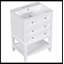 Meuble-lavabo avec évier, armoire de rangement avec tiroir et tablette ouverte Oliviah