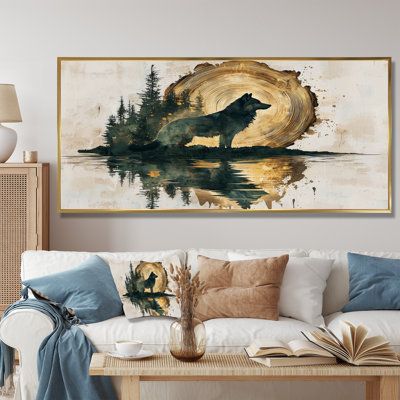 Loup, gardien de la forêt III - loup, art mural sur toile