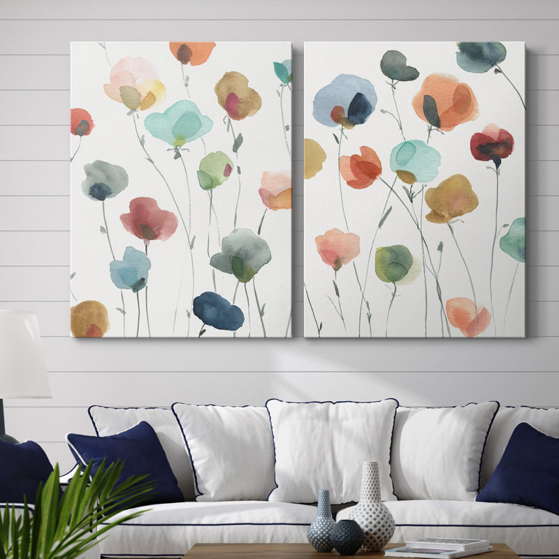 «Lollipop Garden I», ensemble de 2 impressions, H 48 po x l 72 po, Toile tendue, Sans cadre