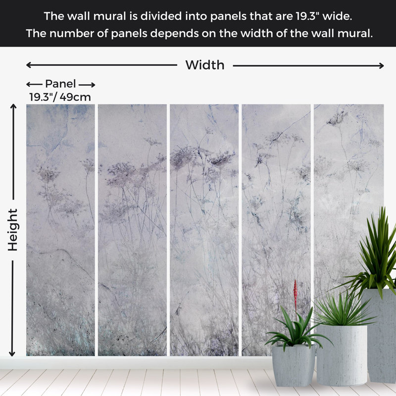 Murale Eliyahna, Gris, L 27 po x l 38 po
