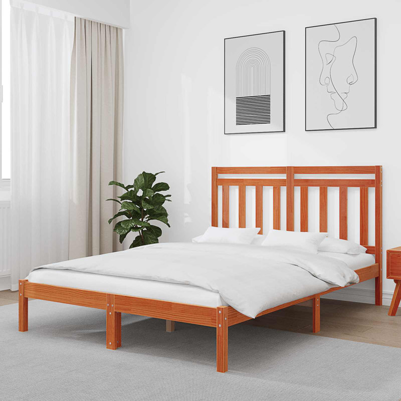 Solid Wood Bed, Kingsize (5')