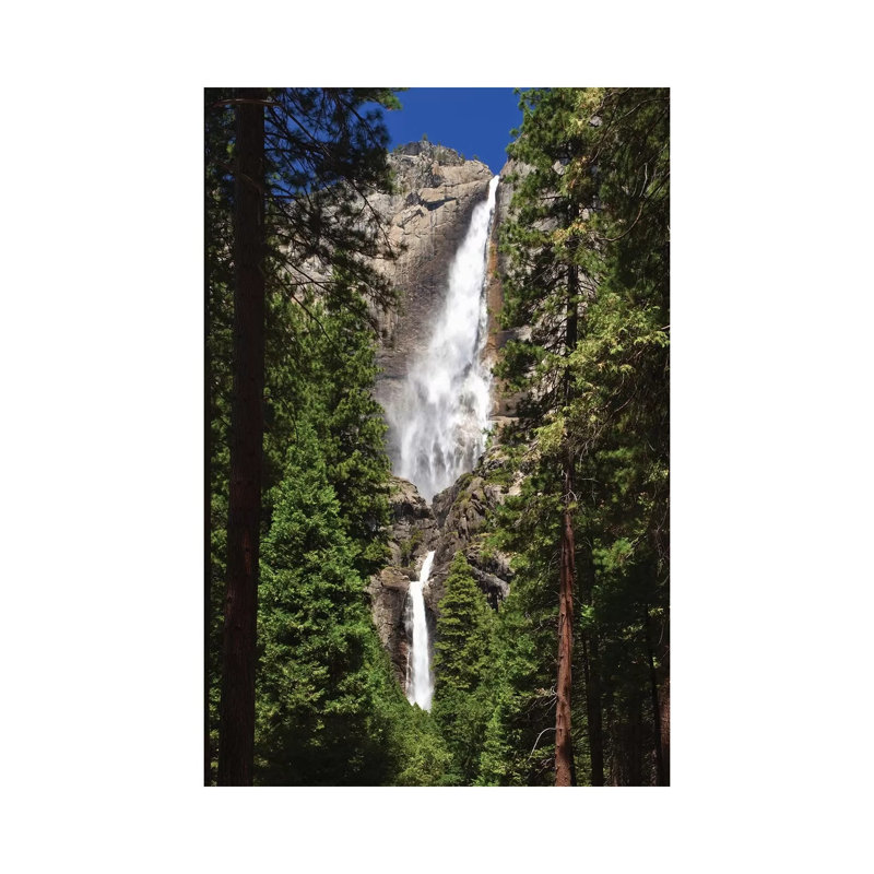 Usa, California, Yosemite National Park. Yosemite Falls Landscape. 1 Piece Wrapped Canvas Painting, 30.48cm H x 20.32cm W