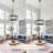 6 - Light Farmhouse Geometric Candle-Style Square / Rectangle Lantern Chandelier-2126568595-2139938898
