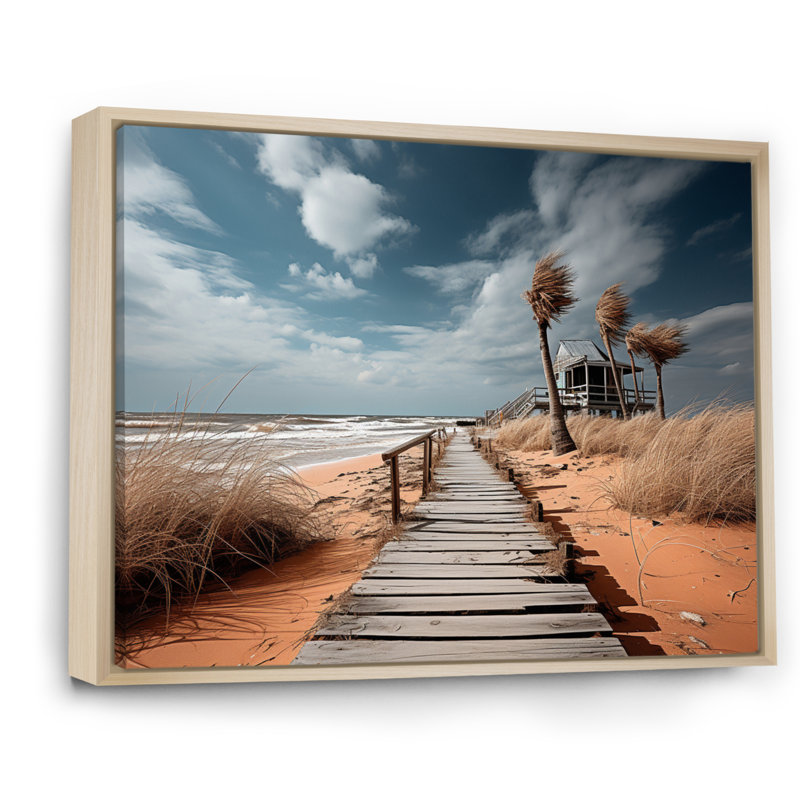 Florida Boardwalk, reproduction de photo, 24" H x 32" W, Cadre naturel flottant
