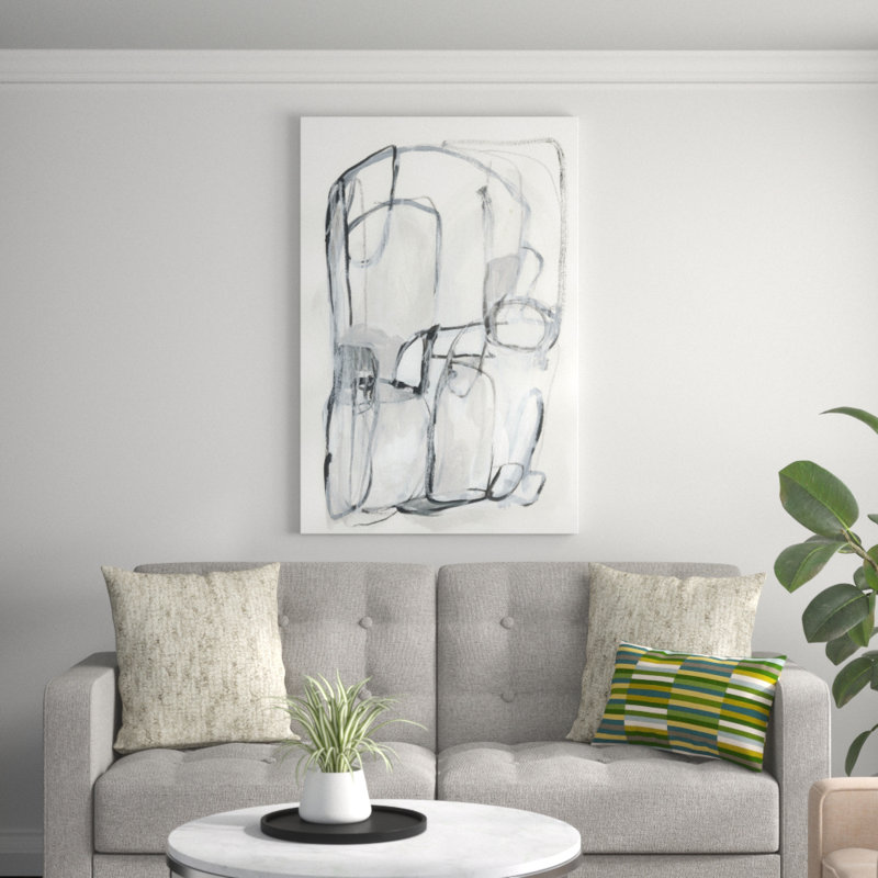 «Entanglements I», peinture sur toile, H 48 po x l 32 po
