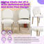 Ensemble de 2 chaises de salle à manger style Mid-Century avec dossier rembourré et accoudoirs-730694133