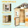 Outsunny 40.5'' W x 35.5'' D Outdoor Wood Playhouse