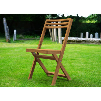 Chaise de patio pliante à lattes longues Bourassa