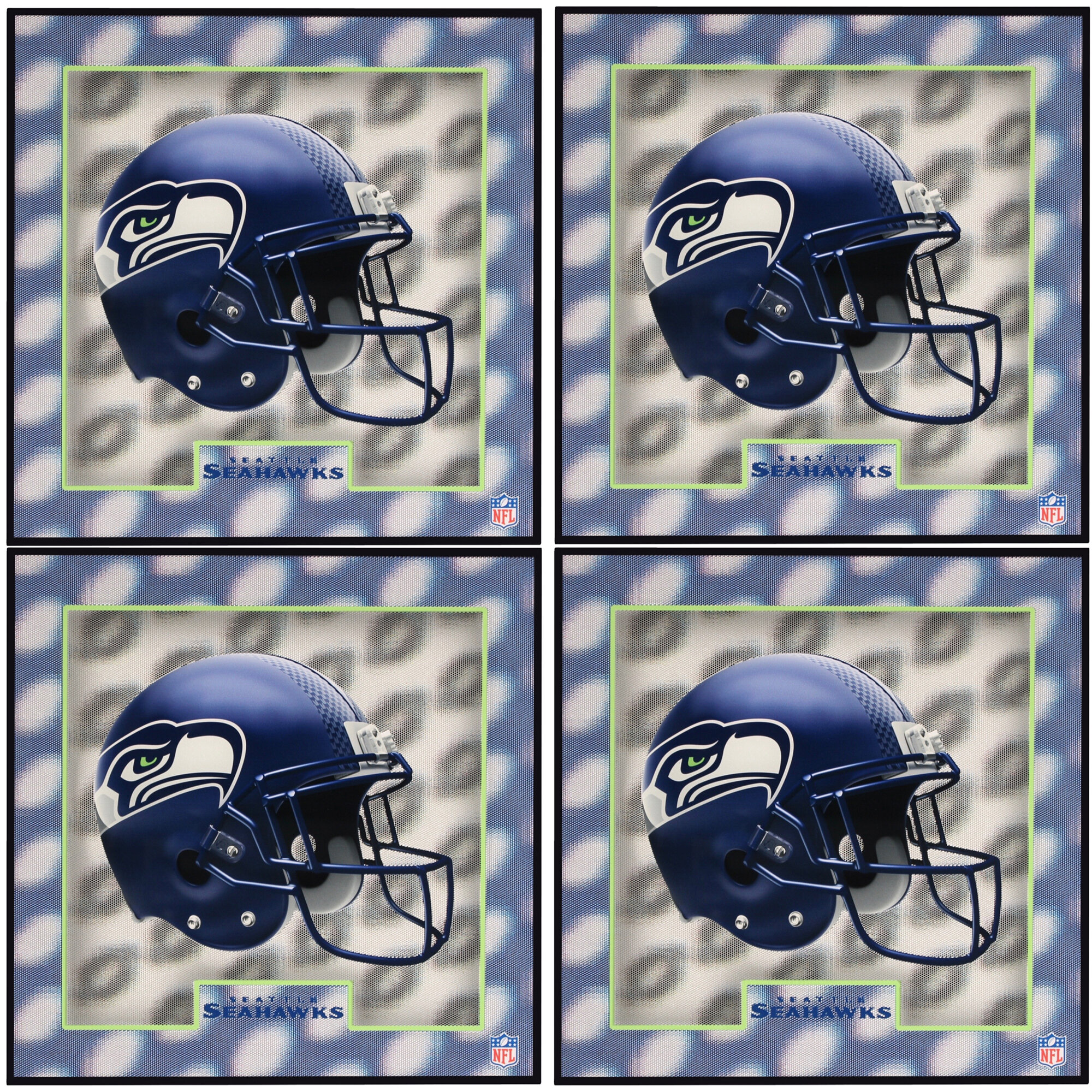 Seattle Seahawks 5D Coaster Set