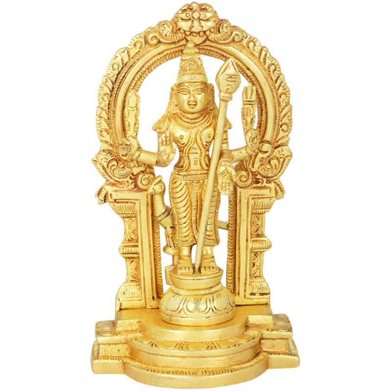 Figurine Kumara Karttikeya (Murugan) en laiton