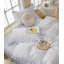 Ensemble de housse de couette en coton multicolore à volants-109792748-109792764