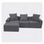 Canapé modulaire convertible convertible en microfibre-333597364