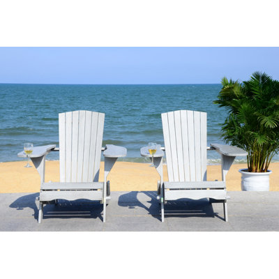 Boonville Solid Wood Adirondack Chair by Highland Dunes
