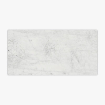 Bianco Carrara Honed 18x36 Marble Tile
